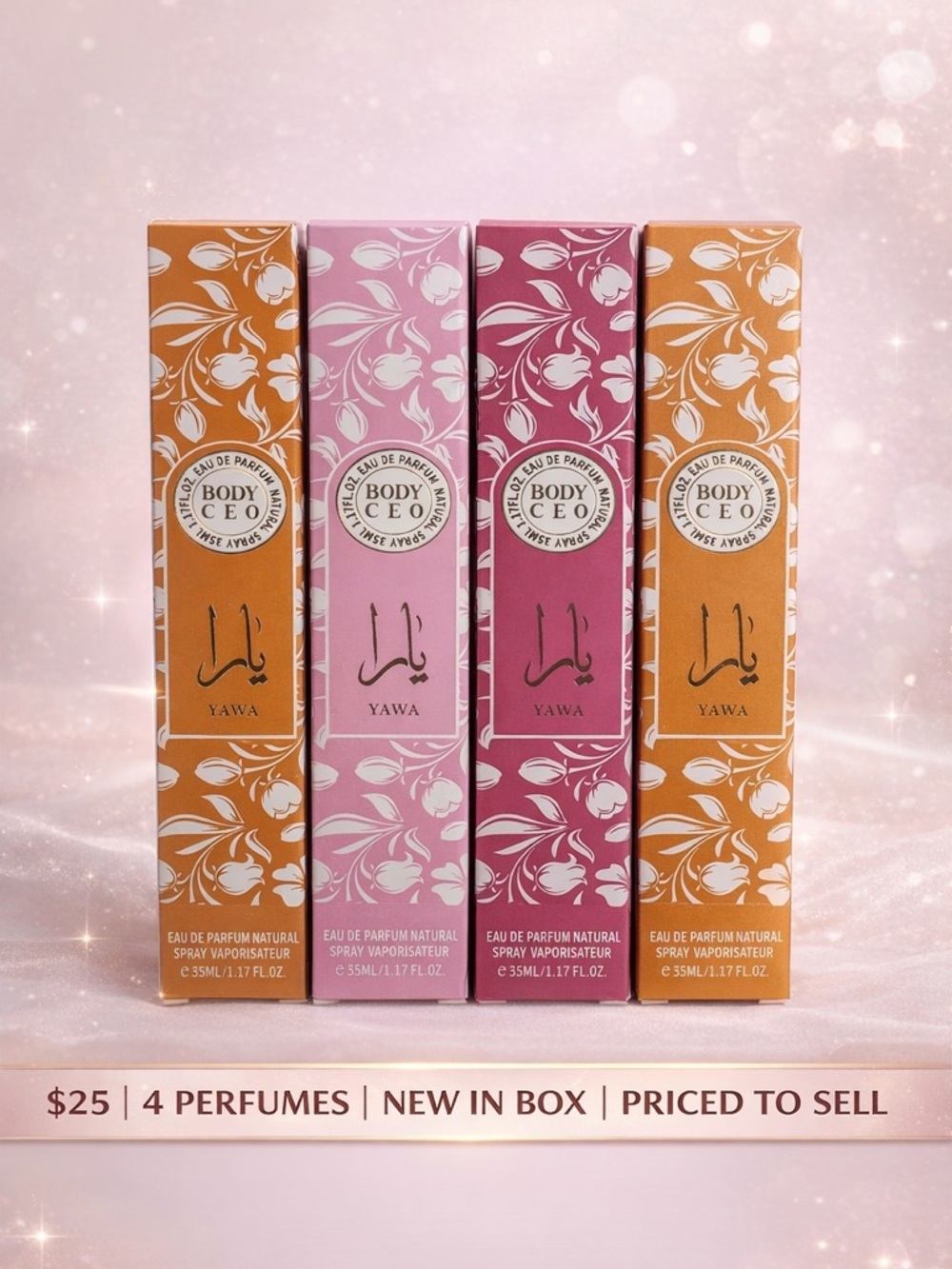 Body CEO Yawa Eau de Parfum Gift Set - Pink & Orange